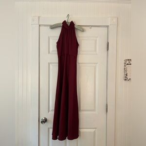 Taylor wine color maxi dress